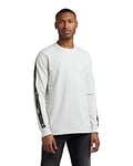 G-STAR RAW Men's Lightweight Logo Tape Sweatshirt, Grey (cool grey D22221-C443-1295), L