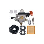 LaBlanc - 4180-120-0615 Carburateur FS91 pour Stihl FS91 FS91R FS111 FS89 HT102 HT103 FC91 FC96 KM91 KM91R KM111 FC111 Débroussailleuse - avec kit de