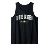 Rio De Janeiro Classy College Retro Style Novelty Souvenir Tank Top