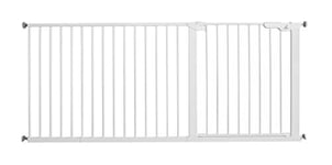 BabyDan Premier, Extra Large Monté sur Pression Stair Gate, 171,3-177,1 cm, Barrière pour Bébé/Barrière de Sécurité, Métal, Blanc, Fabriqué au Danemark - (Pet Gate/Barrière pour Chien)