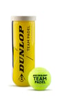 Dunlop Team Padel, Balles de Padel pour Les Loisirs et l'entraînement (boîte de 1x3)