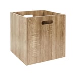 Cube de Rangement 'Bois' 30x30cm Naturel