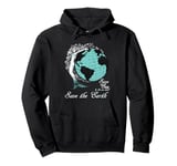 Save the Sea Ocean Vintage Mermaid Earth Day Souvenir Pullover Hoodie