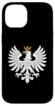 Coque pour iPhone 14 Aigle blanc minimaliste symbole polonais de fierté et de patrimoine