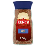 Kenco Rich Instant Coffee, Medium Roast , Unflavoured 200g, Pack of 1