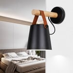 Moderne Applique Murale E27 Edison Loft Lampe Industrielle Métal Luminaires pour Chambre Salon Café Bar - Noir