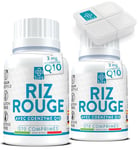 Levure De Riz Rouge Cholesterol Avec Coenzyme Q10 540 Comprimés PiuLife® Métabolisme Des Lipides, Source de Monacoline K, Antioxydant Riche En Fibres Et En Policosanol, Bien-être Cardiovasculaire