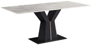 Ancora Marble Dining Table - Displayed in Ocean