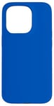 Coque pour iPhone 15 Pro Couleur simple bleu cobalt