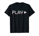 Glitch VCR VHS Tape 80s Play T-Shirt