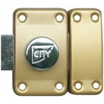 Verrou en applique à bouton - par paire sur même clé - bronze - City25 ISEO