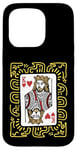 iPhone 15 Pro King Of Hearts Doodle - Vintage Graphic Card Game Lover Case