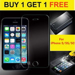 REAL TEMPERED GLASS FILM SCREEN PROTECTOR FOR APPLE IPHONE 5/5S/5C