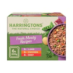 Harringtons Complete Wet Tray Grain Free Hypoallergenic Adult Dog Food Meaty Pack 6x400g - Chicken, Beef & Lamb - Made with All Natural Ingredients