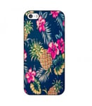 Coque Iphone 7 PLUS Iphone 8 PLUS Ananas Fleur rose Tropical Exotique hawaii alo