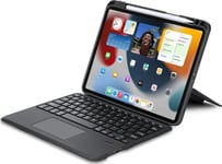 Dux Ducis Nettbrettetui Dux Ducis Dk Sammenleggbart Etui Med Trådløst Tastatur For Ipad 4/5/Ipad Pro 11 (2018/2020/2021/2022) Sort