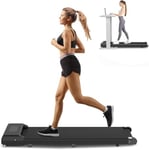 Walking Pad Treadmill, 2.5HP Under Desk Treadmill with Double Shock Absorption | Widened Running Belt | LED Display for Office Home Use, Installation Free (Classic)