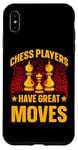 Coque pour iPhone XS Max Les joueurs d'échecs ont de grands mouvements King Queen Checkmate Fun