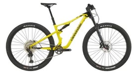 Vtt tout suspendu cannondale scalpel 4 carbone 29   shimano deore 12v jaune