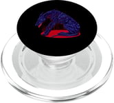 Dark hellhound with red accents - Barghest PopSockets PopGrip for MagSafe