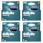 Pack 16 Lames GILLETTE MACH3 Recharge Rasoir Rasage Gilette Mach 3 Match3 Match*