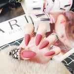 24 Pcs / Box Fashion Matte False Nails Full Nail Cover Nail Art Decorations SG5