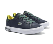 Lacoste Powercourt Junior Lace up Casual Sneakers Size UK3/US4/EU35.5 - Blue