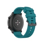 (Samsung Watch 4-5Tummanvihreä)Silikoniranneke Amazfit Gtr/stratos/bip Korvausranneke ranneke Samsung Watch 3/4 Huawei Watch 3/gt2 Correa - Kellon rannekkeet