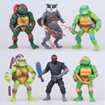 6 kpl Lovely Turtles Actions Figuuri Sarjakuva Tartaruga Ninja Lelut