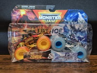 Monster Jam Zombie & Northern Nightmare Monster Trucks Fire & Ice 