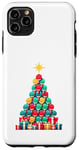 Coque pour iPhone 11 Pro Max Christmas Tree Joueur de Tennis de Table Ping Pong Raquette