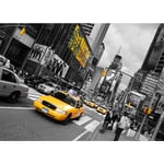 Ag Art - New York taxi Yellow cab, photo murale intissée, 155x110 cm, 1 part