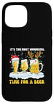 Coque pour iPhone 15 Lover Christmas It's The Most Wonderful Time for a Beer