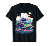 Broken Tank Overgrown With Flowers Peace Not War Stop War T-Shirt