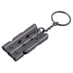 150db Triple Pipe Emergency Survival SOS Whistle Camping Hiking Keychain Tool UK