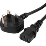 Kettle Lead 1.8M Metre UK Mains Power Plug to IEC C13 Cable Cord for PC Monitor