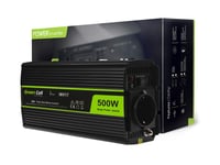 Green Cell Power Inverter 24V - 230V 500W/1000W puhdas siniaalto