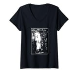 Womens Angel Moroni Delivering the Mormon Book to Joseph Smith V-Neck T-Shirt