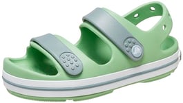 Crocs Unisex Kids Crocband Cruiser Sandal K, Fair Green Dusty Green, 2 UK