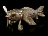 Steampunk Avion Avec Hélice - Veronese Gothique Flugmaschine Statue Décoration