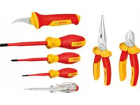 Zestaw Narzędzi Bosch Bosch Vde Tool Set Mixed, 7-Piece (Red/Yellow, Side Cutters, Needle-Nose Pliers, 4 Screwdrivers, Stripping Knife)