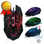 Souris gamer filaire Souris de Jeu avec 6 boutons DPI 4000 jeu ordinateur périphérique gamer RGB Lumière LED design gaming