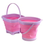 Foldable Beach Bucket Water Sand Collapsible Bucket Sandpit Outdoor Beach Toys