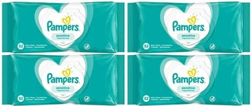 Pampers Sensitive Baby Wipes 52pcs Pack of 4 Hypoallergenic Soft Non-irritating