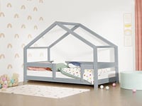 Benlemi Lit cabane Enfant Lucky 70 x 160 Gris