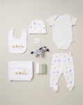 Rock A Bye Baby Childrens Unisex 10-Piece Multi Animal Print Gift Set - White - Size Newborn