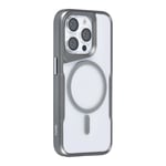 Coque en silicone Magsafe pour Apple iPhone 15 Pro - Gris