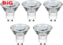 GU10  LED  Bulbs  Cool  White  5000K ,  50W  Halogen  Spotlight  Equivalent ,  4