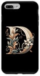 Coque pour iPhone 7 Plus/8 Plus Lettre initiale de l'alphabet D dans le style art nouveau