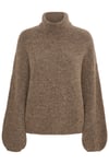 AlphaGZ LS Rollneck - Dark Sand Melange